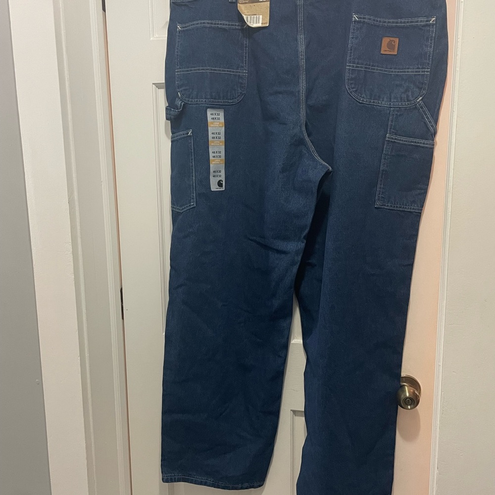 BNWT, Carhartt, Work Dungaree jeans, 46x32